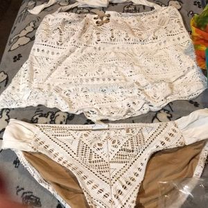 Tankini lace $49 size medium By BECCA BEAUTIFUL .